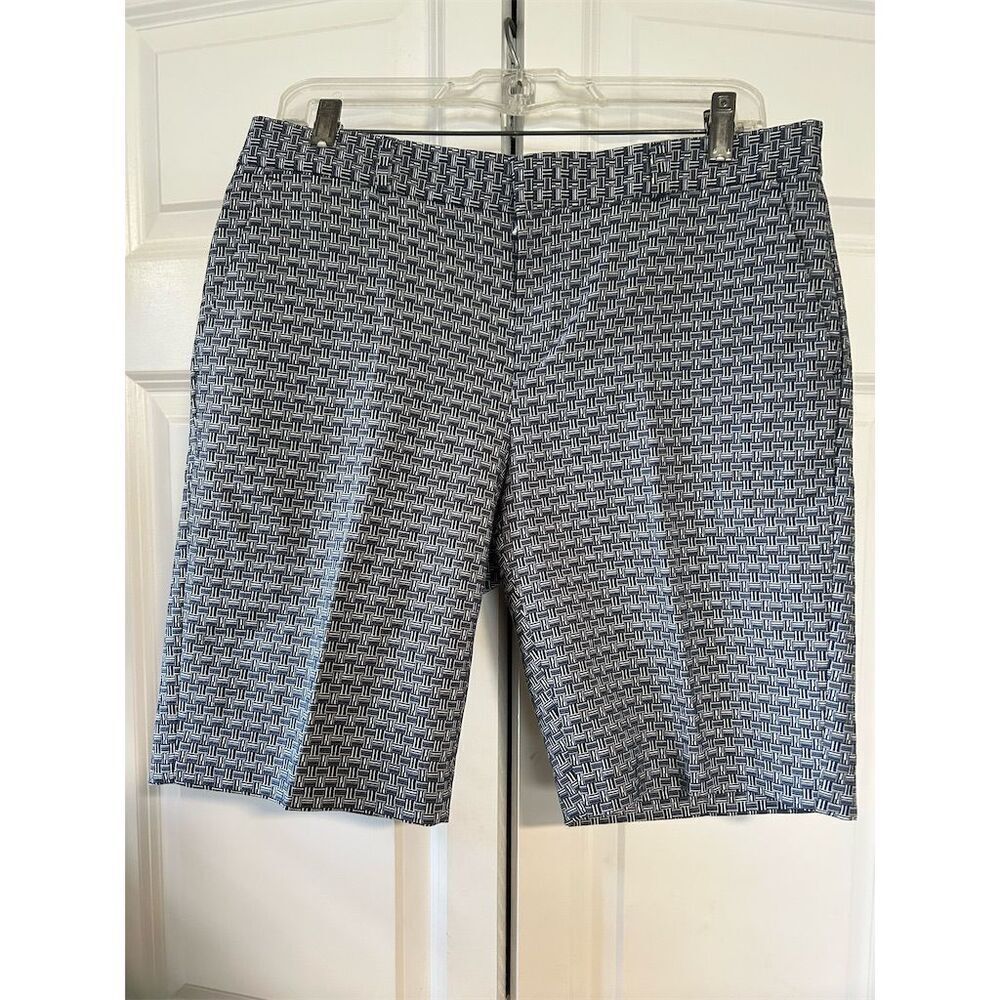 Banana Republic Women's Geometric Chino Shorts Size 6 Multicolor Casual
